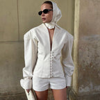 Women's Elegant Blazer and Trouser Set