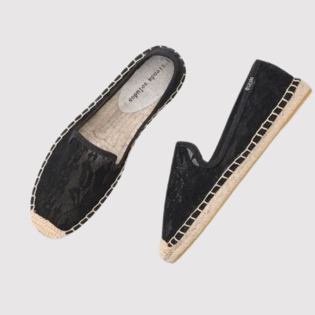 Comfortable Handmade Woven Embroidered Lace-Up Shoes