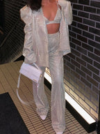 Amelia 3-Piece Glitter Suit Set