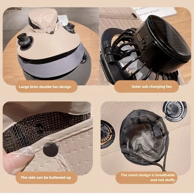Large Brim Fan Cap