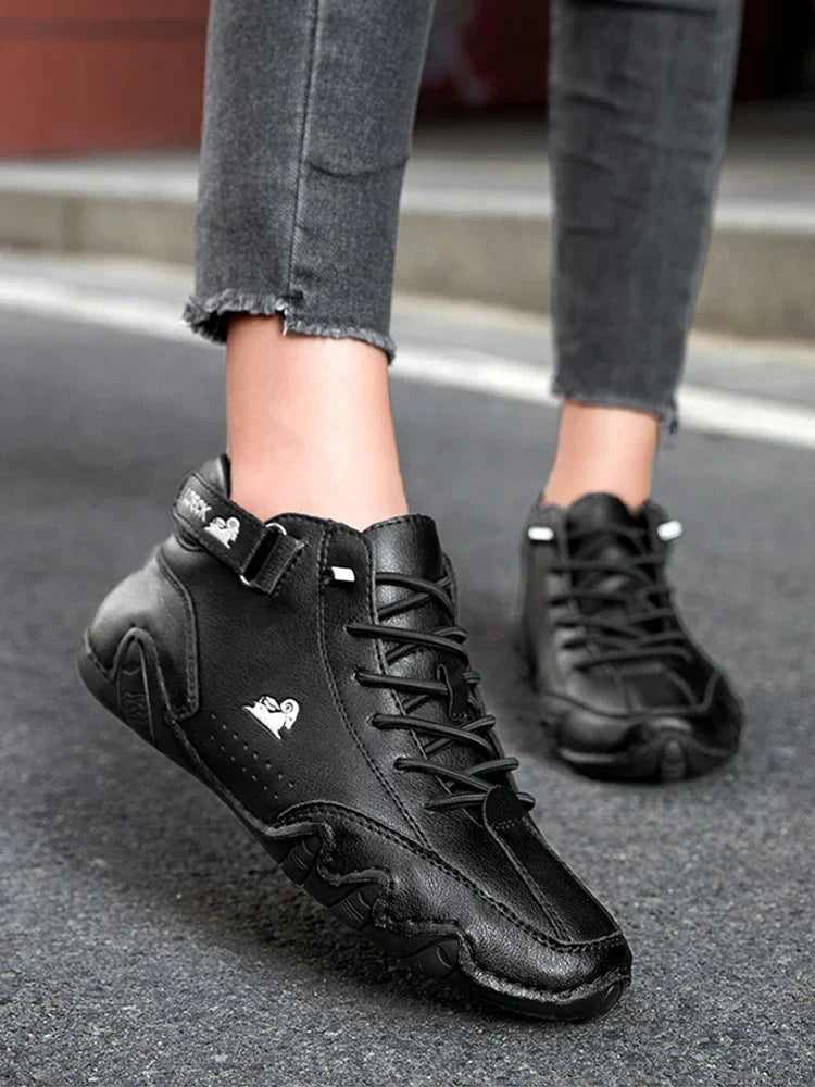 Daisy Leather Winter Sneakers | Warm & Versatile