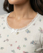 Women's Long-Sleeve Graphic Print T-Shirt