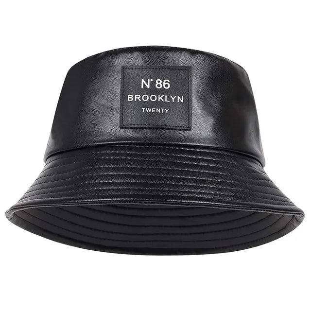 Casual PU Bucket Hat