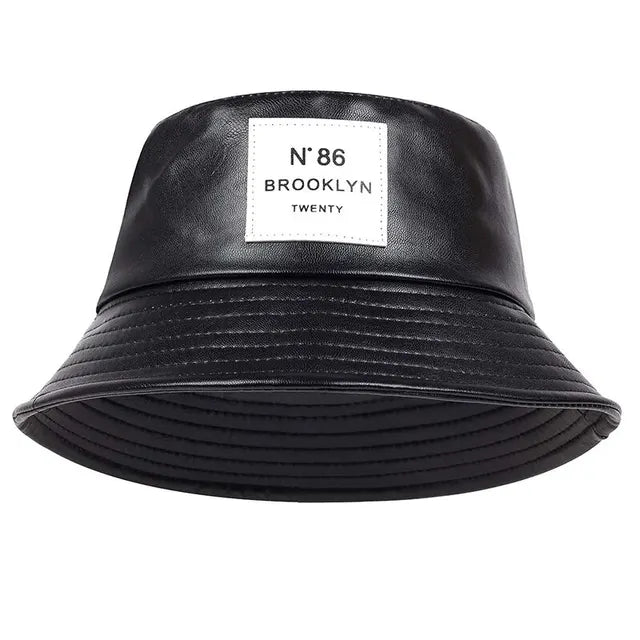 Casual PU Bucket Hat