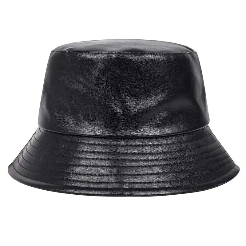 Casual PU Bucket Hat