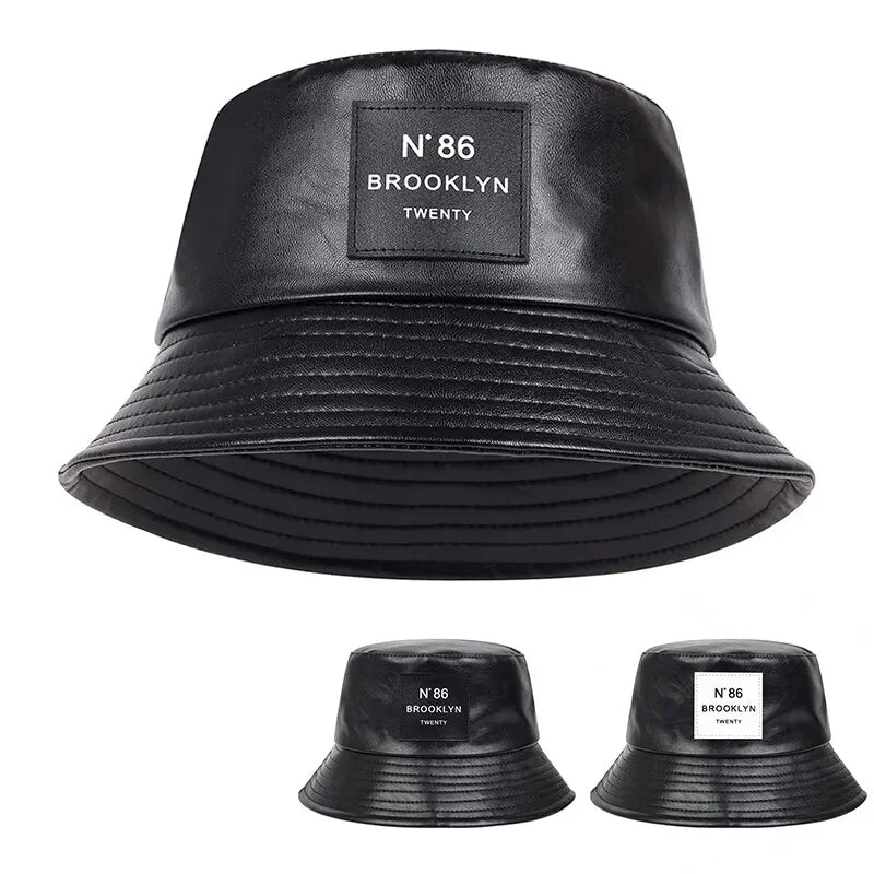 Casual PU Bucket Hat