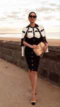 Catterina Fashion Dress with Blazer Outfit