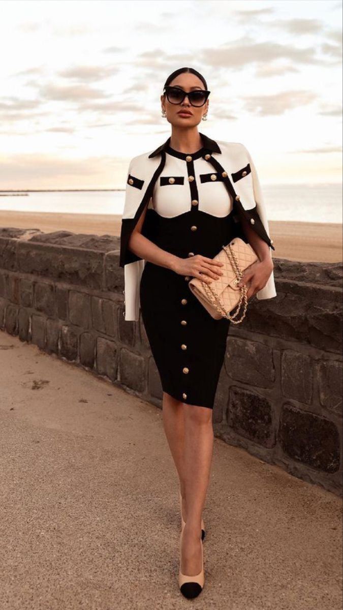 Catterina Fashion Dress with Blazer Outfit