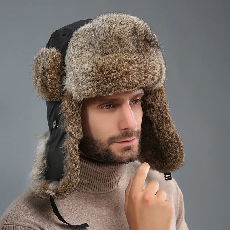 Men's Hat with Ear Flaps
