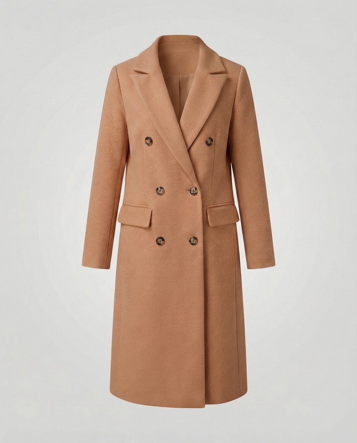 Stylish women's winter coat luxurious