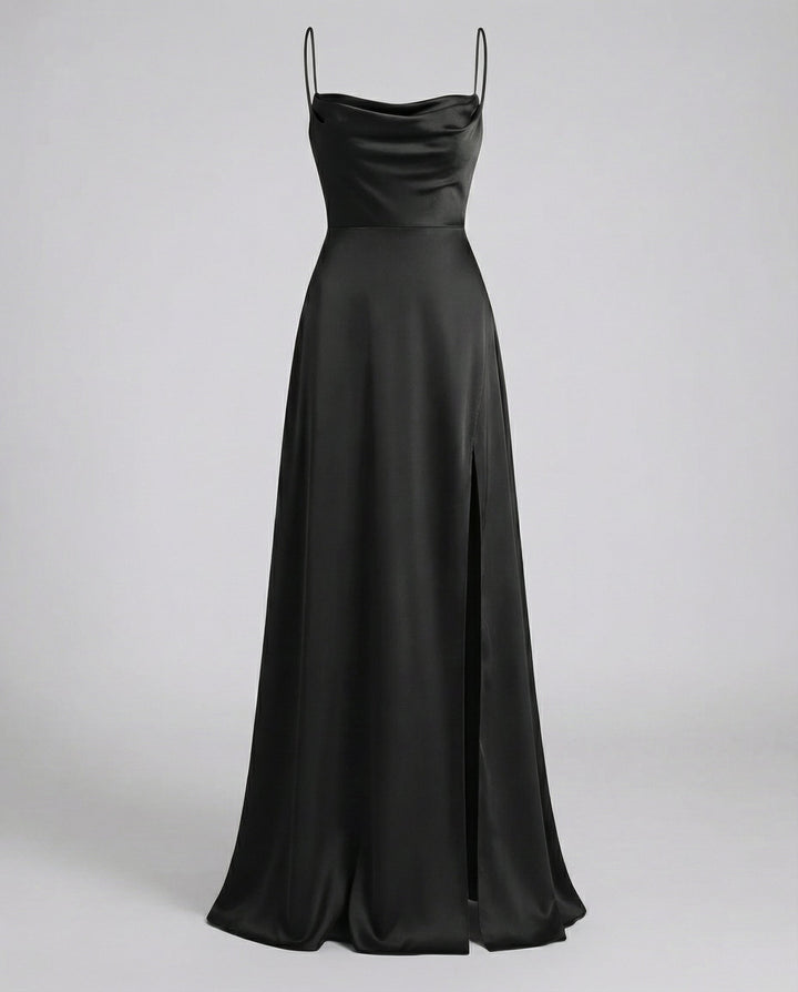 Elegant Silk Maxi Dress Women