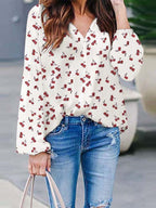 Cherry Print Blouse