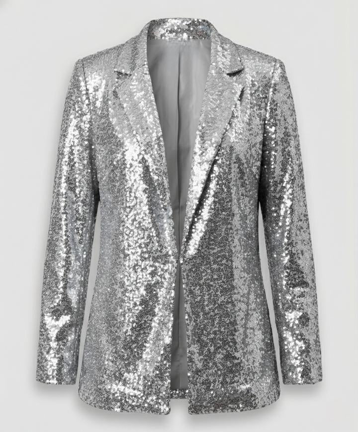 Glittering women's sequin blazer