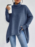 Long Turtleneck Sweater for Daily Comfort