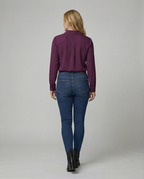 Elegant Women's Shirt Blouse with Luxurious Sheen