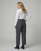 Women's High-Waisted Wide-Leg Dress Pants with Pleats