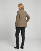 Women's Plaid Double-Breasted Blazer
