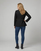 Sleeveless Houndstooth Blazer