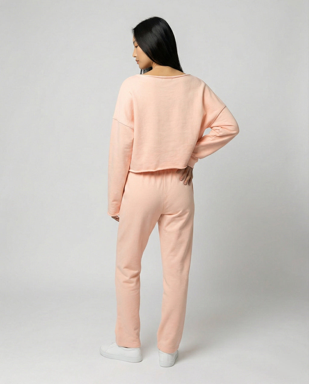 Women's Casual Sweatshirt and Wide-Leg Pants Set