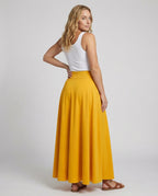 Women's Airy Maxi Skirt with High Waistband
