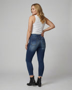 Women's Slim Fit Distressed High-Waisted Jeans