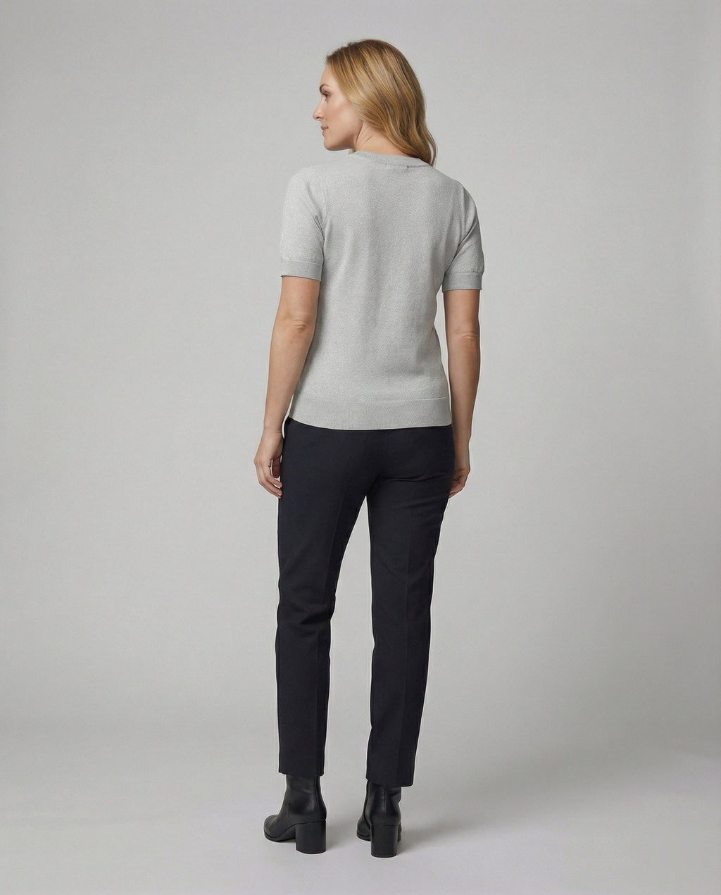 Women's Short-Sleeve Cotton Sweater