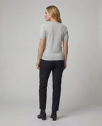 Women's Short-Sleeve Cotton Sweater