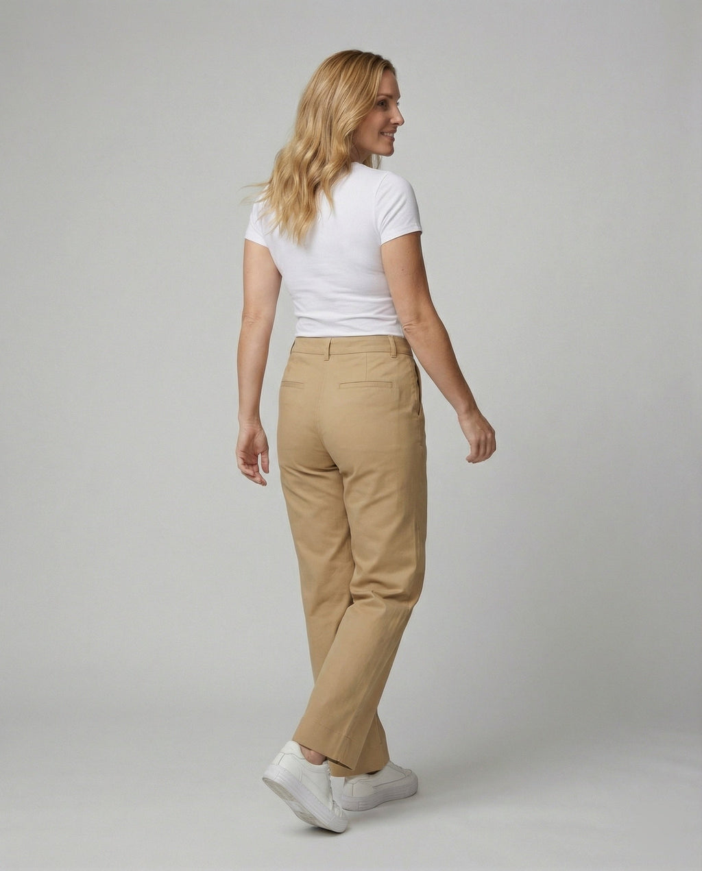 Women's Wide-Leg Pants with Elastic Waist