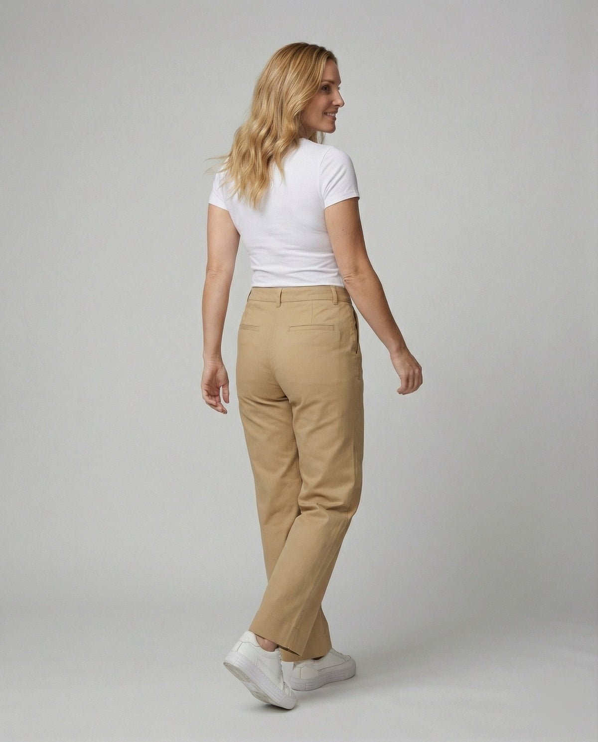 Women's Wide-Leg Pants with Elastic Waist