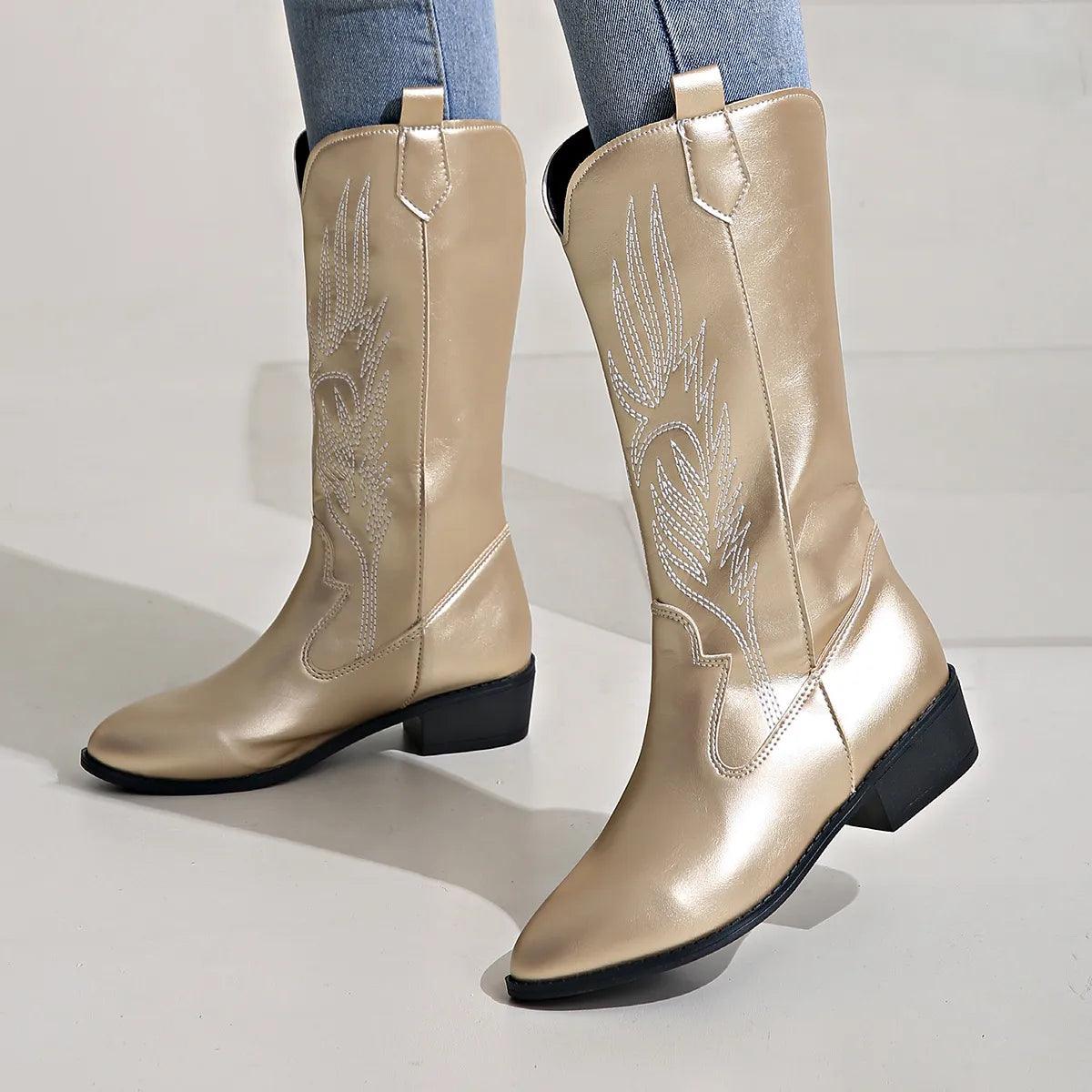Wide Western Boots