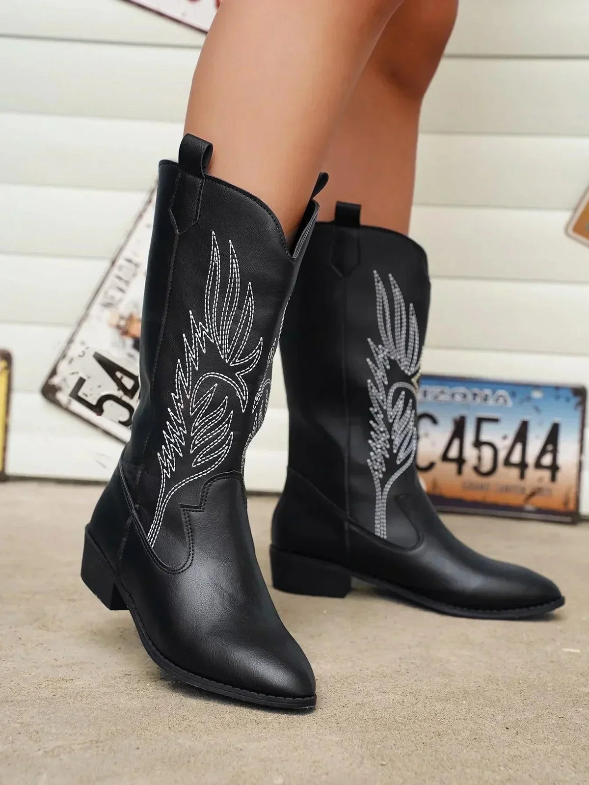 Wide Western Boots