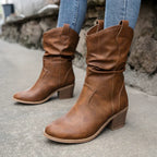 Comfortable Soft Western Cowboy Slip-On Boots