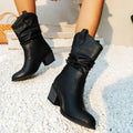 Comfortable Soft Western Cowboy Slip-On Boots