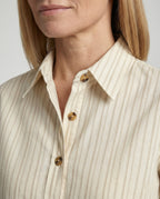 Women's Striped Button-Down Shirt