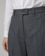 Women's High-Waisted Wide-Leg Dress Pants with Pleats