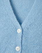 Women's Fluffy Cardigan with Puff Sleeves