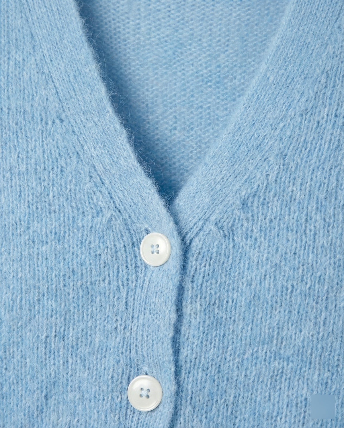 Women's Fluffy Cardigan with Puff Sleeves