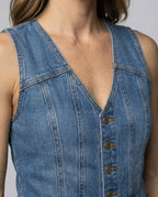 Women's Wide-Leg Jumpsuit with Elegant Button Placket