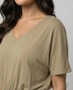 Women's Lightweight Jumpsuit with Loose Fit and Adjustable Waist