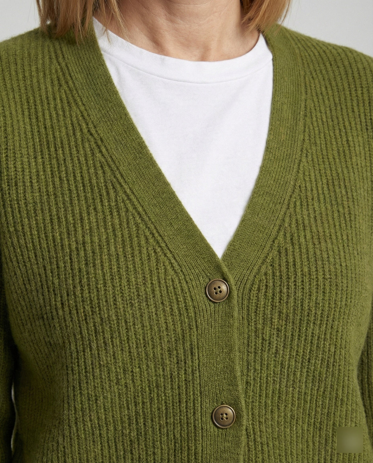Women's V-Neck Cardigan with Buttons