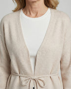 Women's Cardigan with Tie Belt