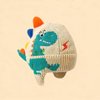 Children's Knitted Warm Hat with Earflaps