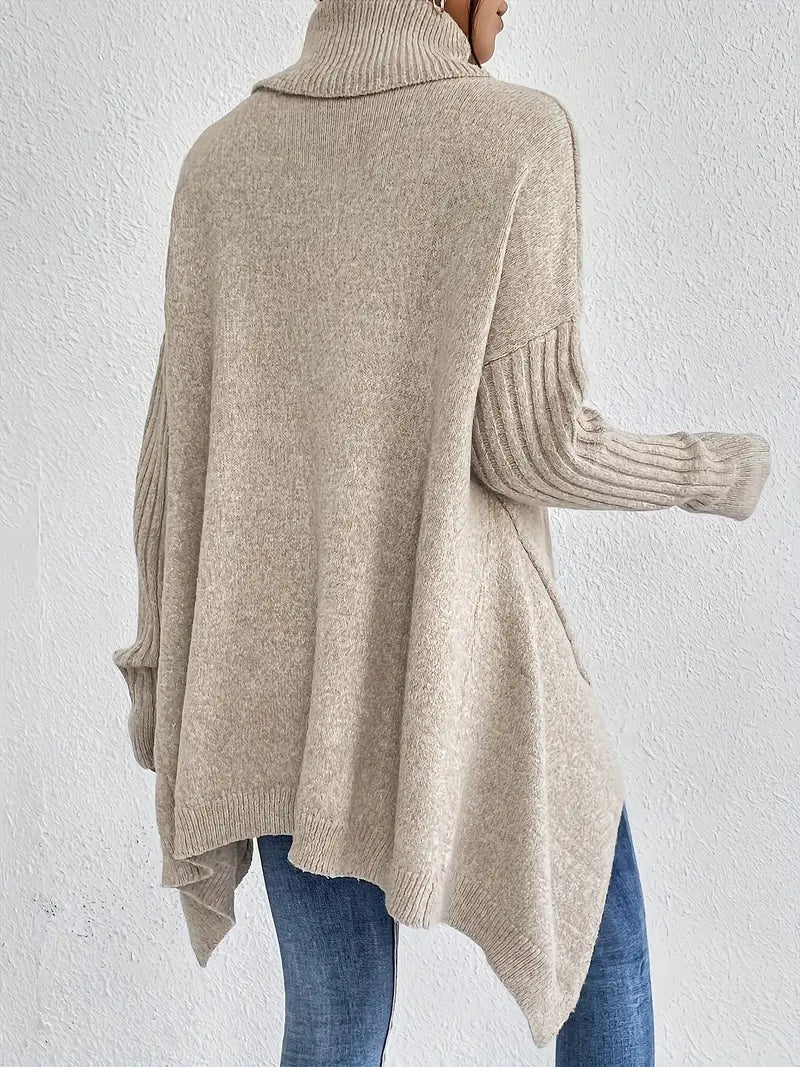 Long Turtleneck Sweater for Daily Comfort