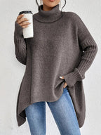 Long Turtleneck Sweater for Daily Comfort