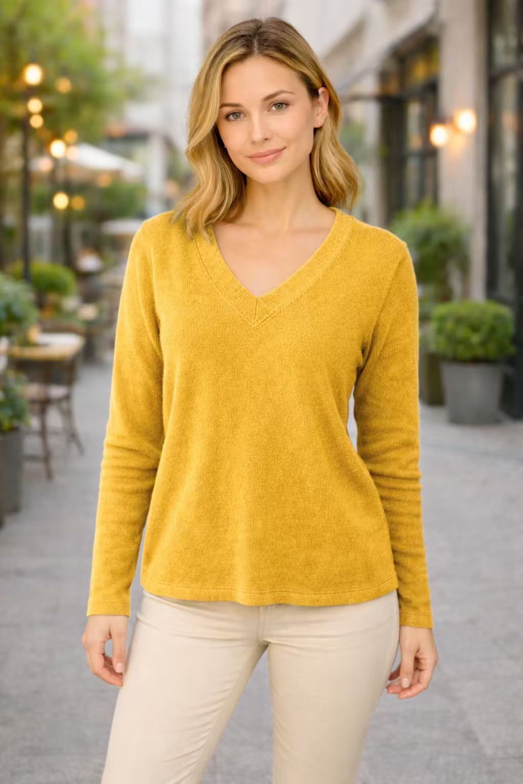 Amara Vintage V-Neck Sweater