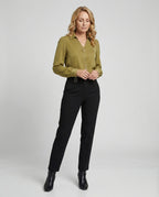 Women's Blouse with Modern V-Neck
