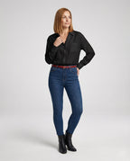 Women's Blouse with Lace Accents