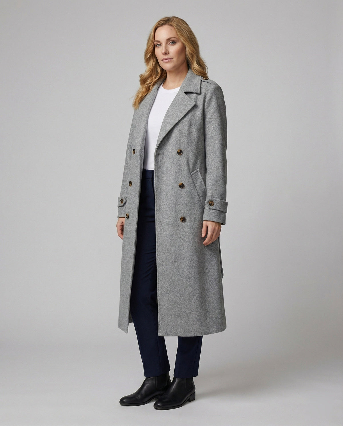 Women's Elegant Long Wrap with Double Knot