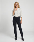 Women's Striped Button-Down Blouse