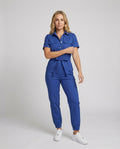 Casual Jumpsuit with Tailored Cut and Full Button Placket